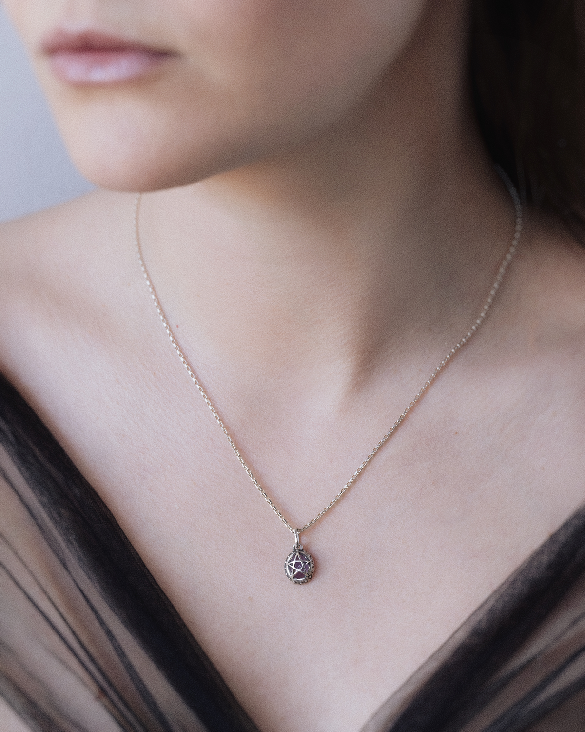 Black Onyx Pagan Priest Charm | Alex Streeter