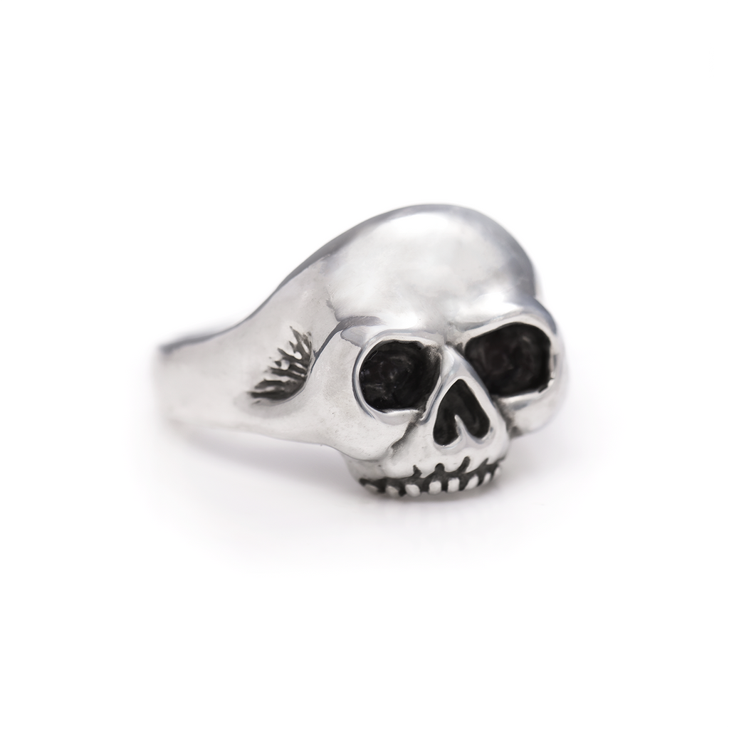 Garnet Hellion Skull Ring