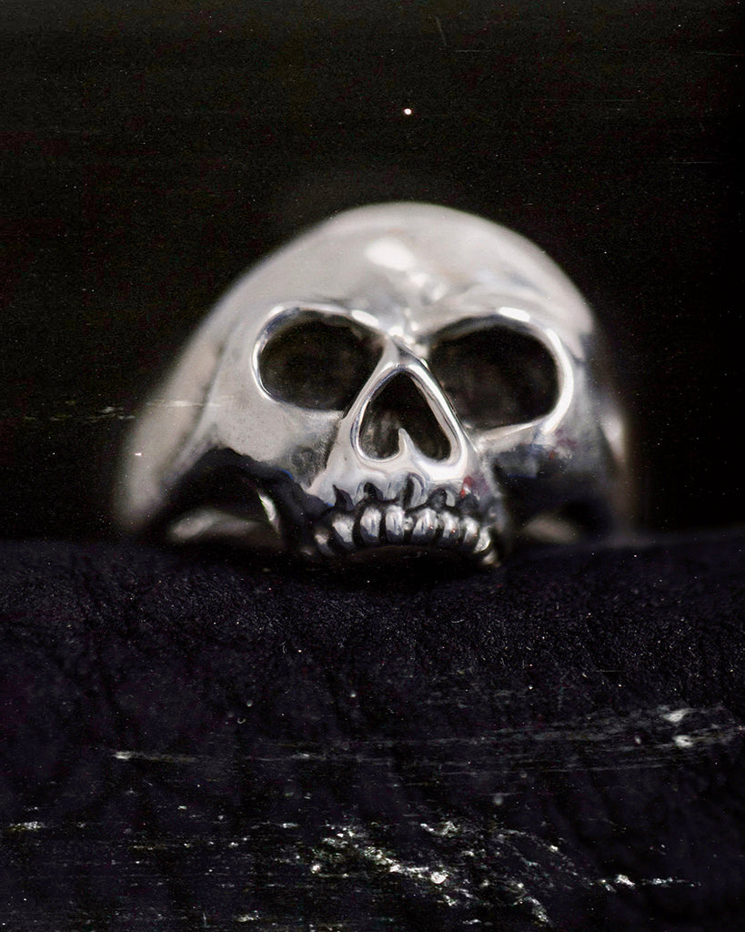 Garnet Hellion Skull Ring