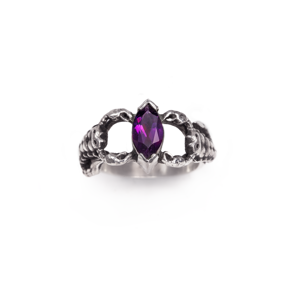 Amethyst Marquise Scorpion Ring | Alex Streeter
