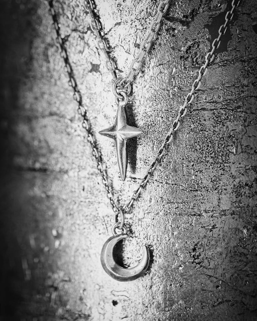 Shadow Crescent Moon Necklace