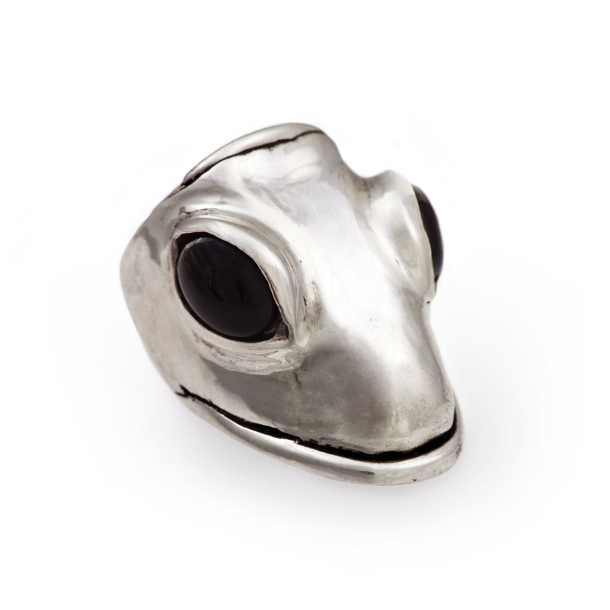 Black Onyx Lizard King Ring | Alex Streeter