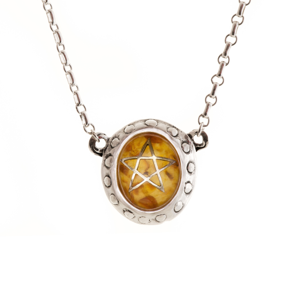 Original Amber Devil Heart Necklace