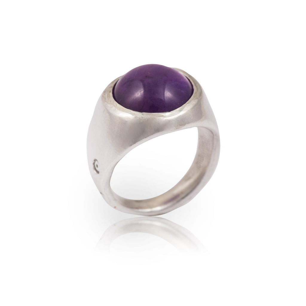 Amethyst Holy Dome Ring