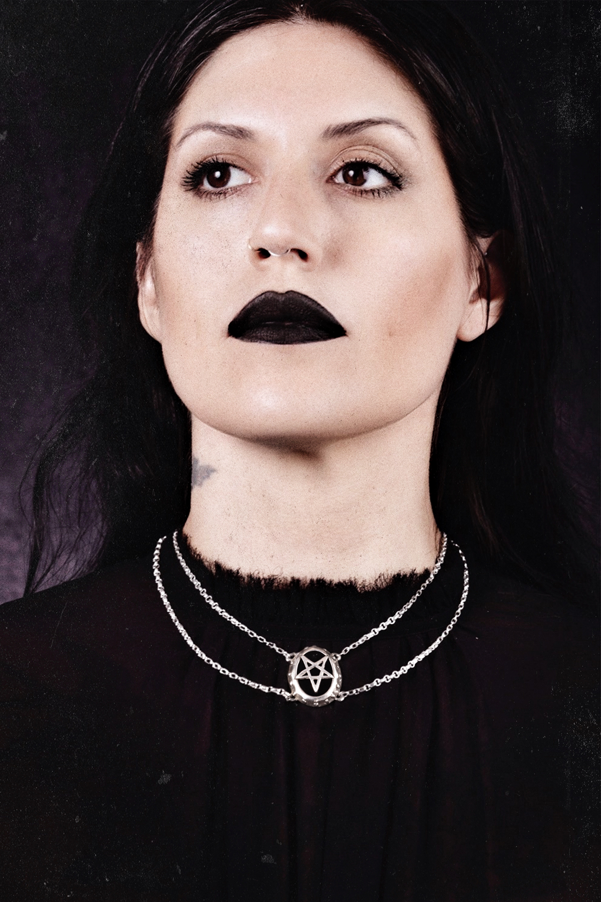 ★MIDNIGHT MOMENT.★ pierce love string necklace MIDNIGHT MOMENT】pierce love string necklace ネックレス