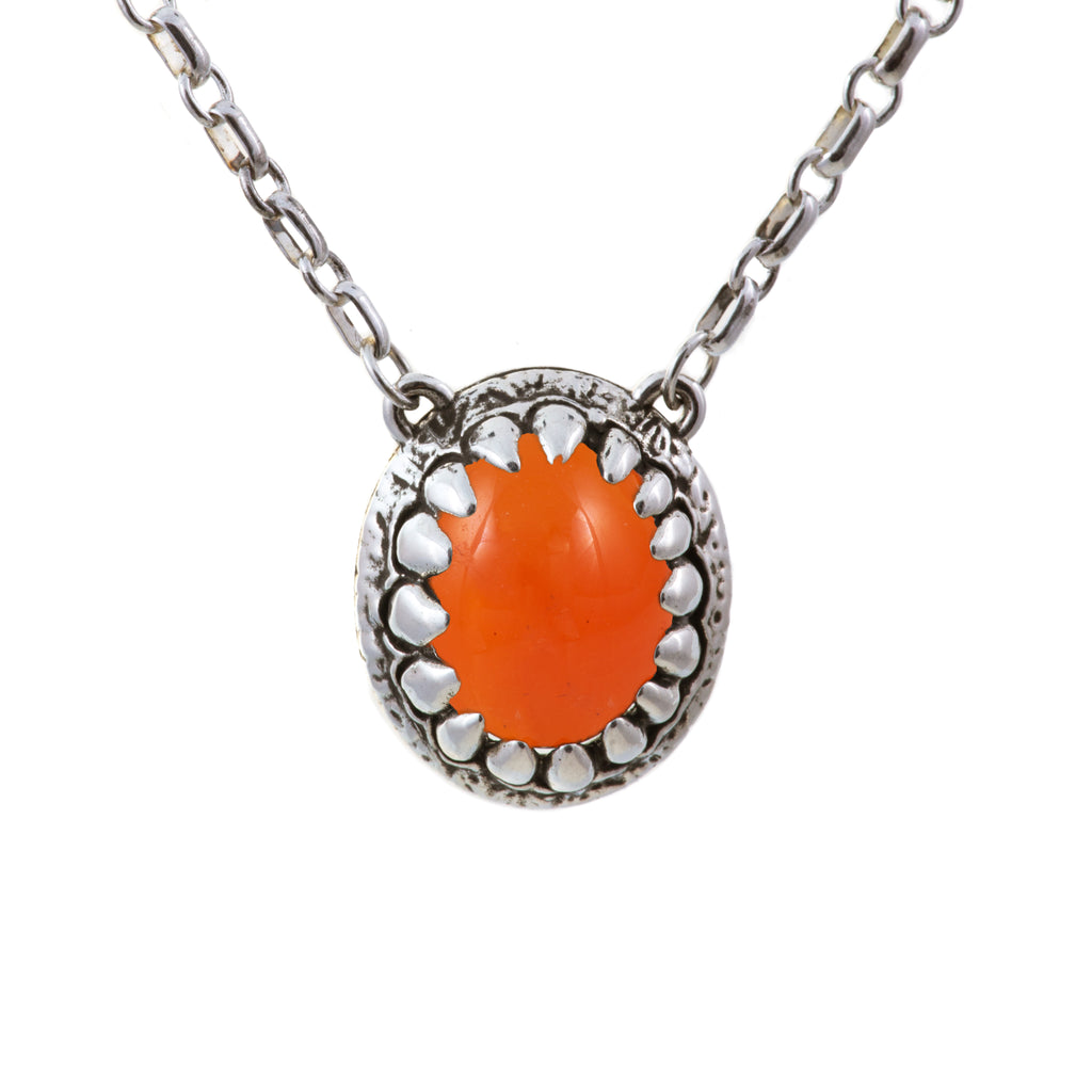 Limited Edition Carnelian Dragon Tooth Necklace
