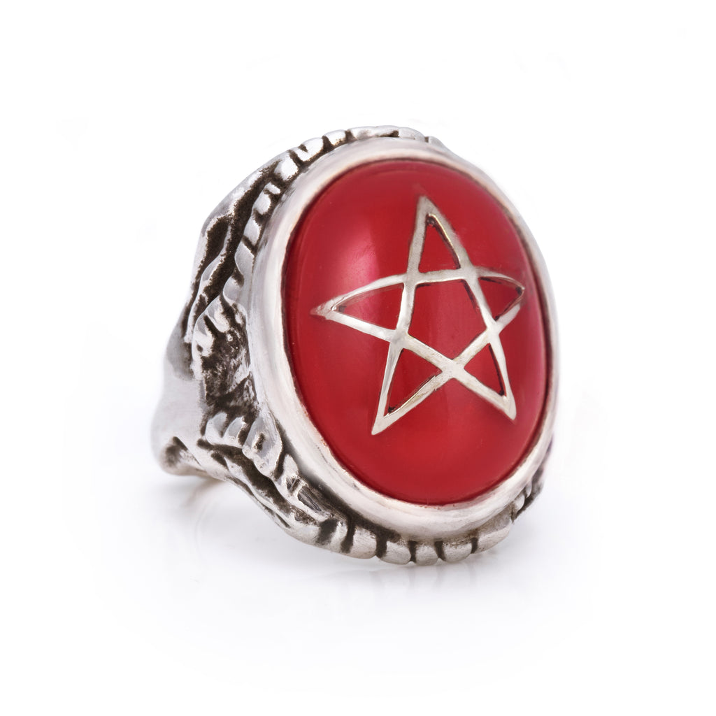 Ewaka Red Angel Heart Ring