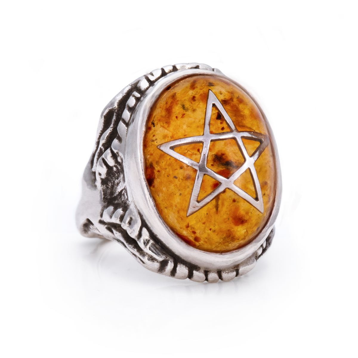 Original Amber Angel Heart Ring