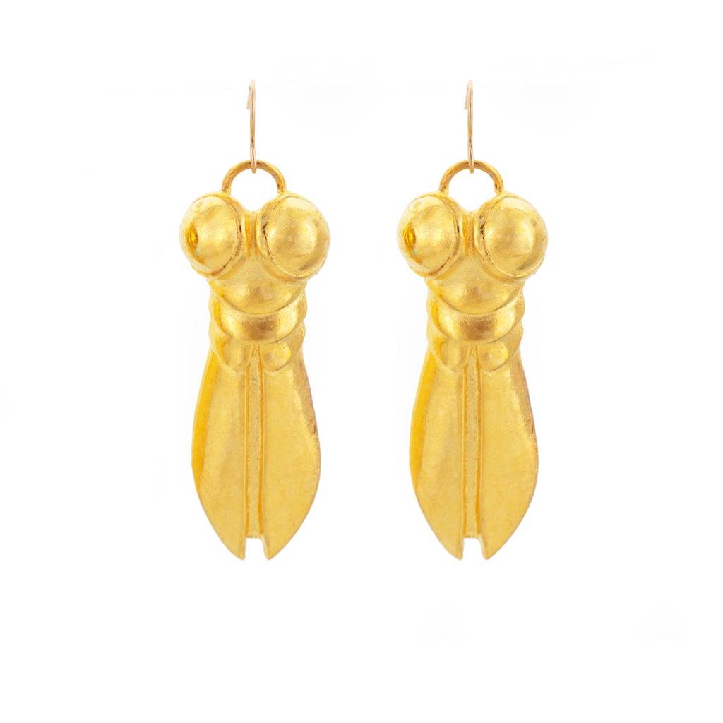 Gold-Plated Superfly Earrings