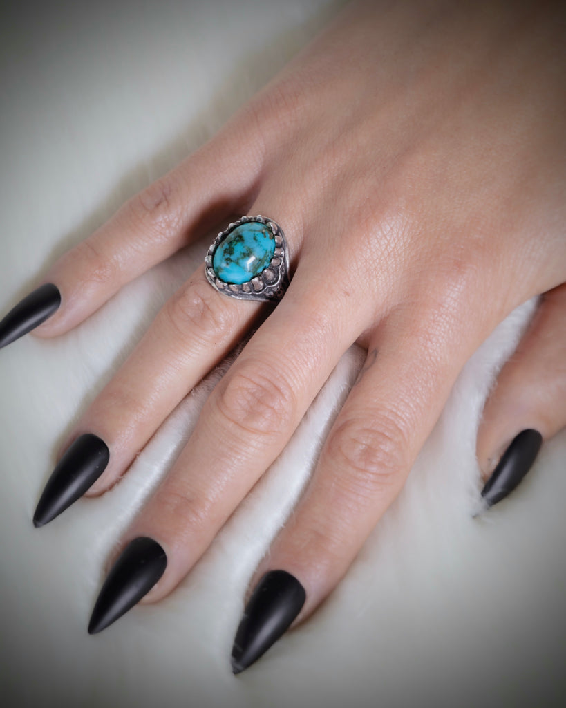 Limited Edition Sonoran Turquoise Baby Dragon Tooth Ring