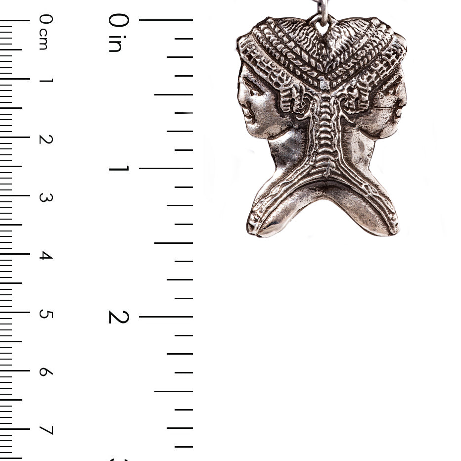 Bronze Janus Pendant
