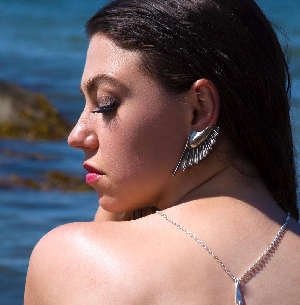 Bronze Mermaid Earrings