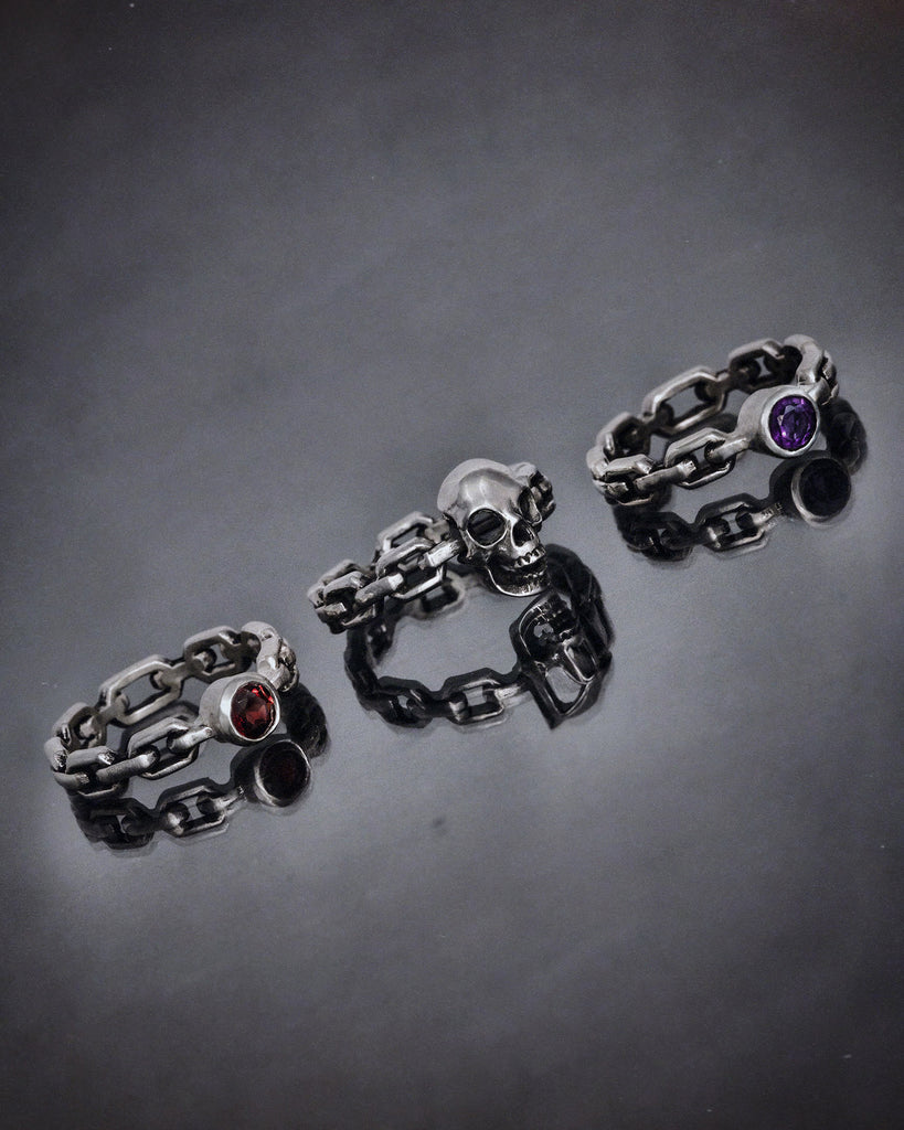 Skull Chain Ring