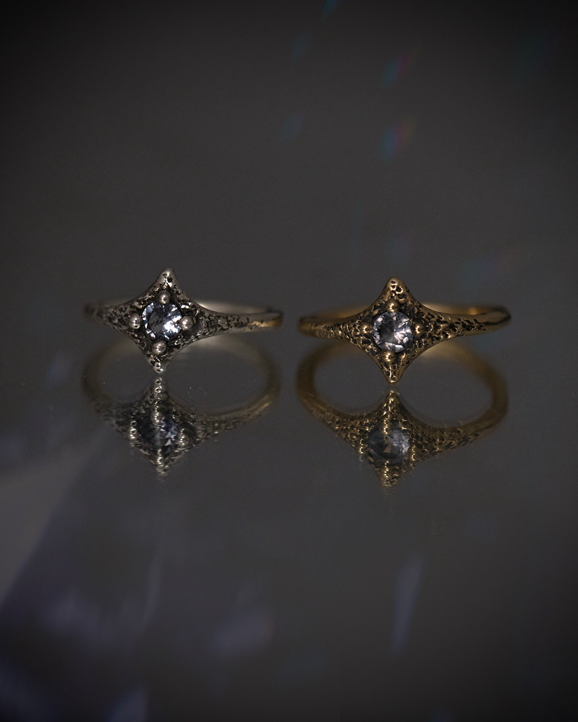 10K Gold Amethyst Pixie Ring