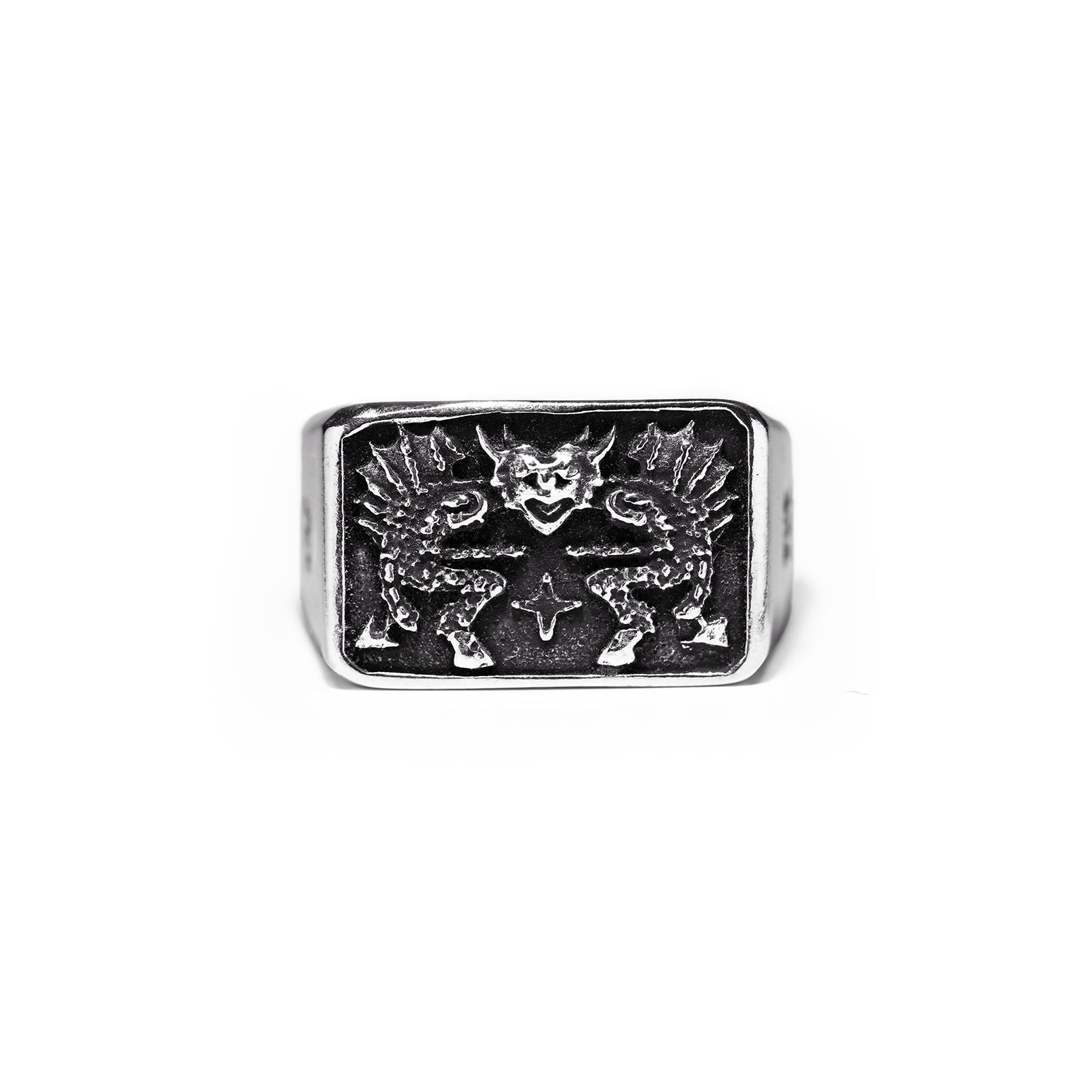 Double Demon Signet Ring | Alex Streeter