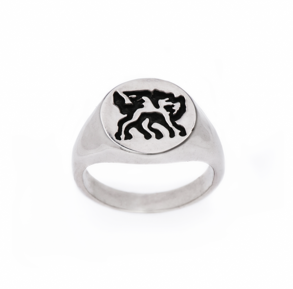 Large Welsh Dragon Signet Ring