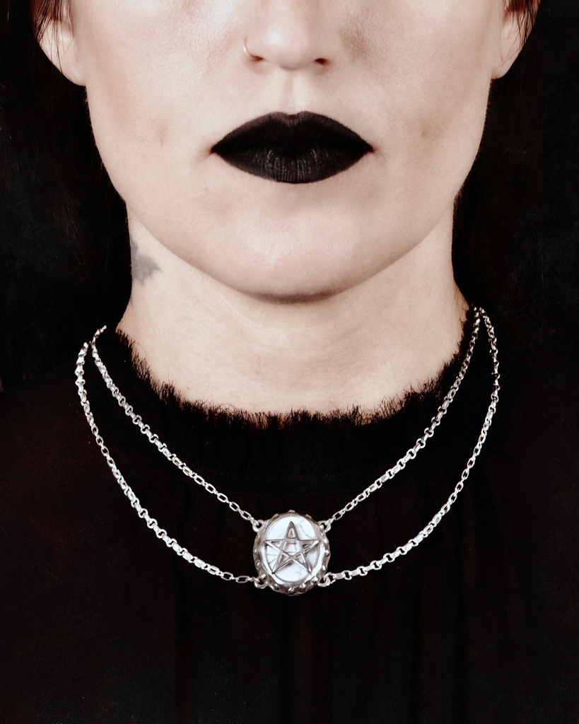 Midnight Black Charlotte Necklace