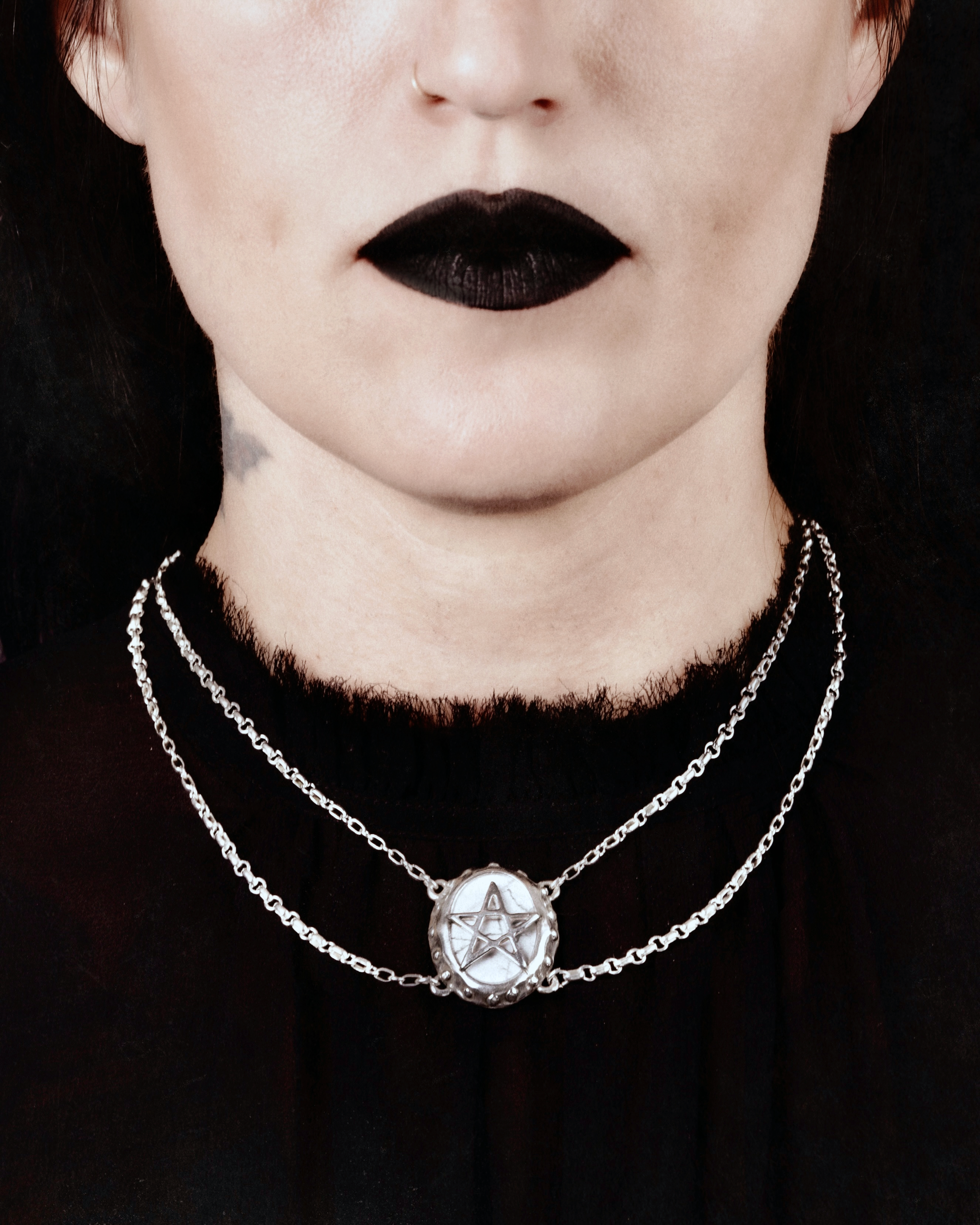 Midnight Black Charlotte Necklace | Alex Streeter