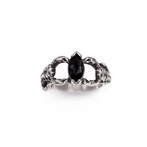 Black Onyx Marquise Scorpion Ring | Alex Streeter