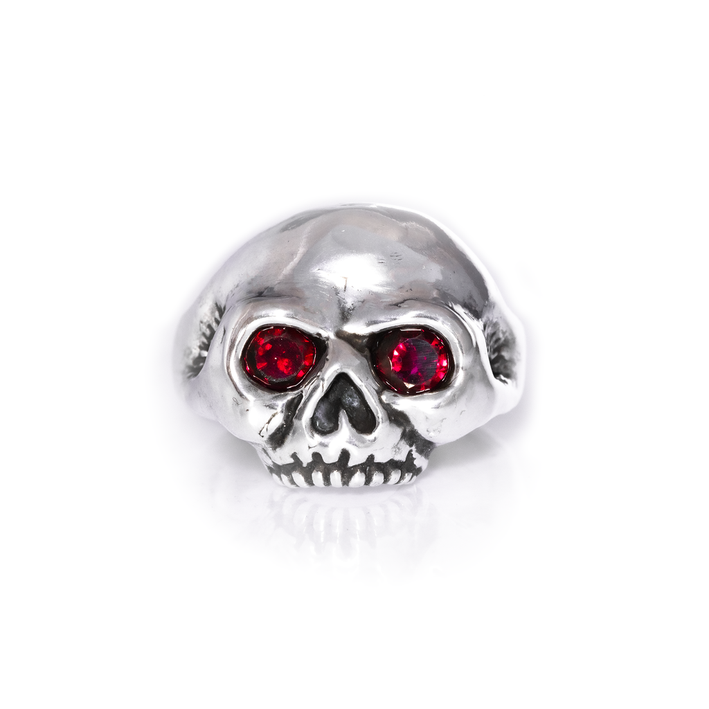 Garnet Hellion Skull Ring | Alex Streeter