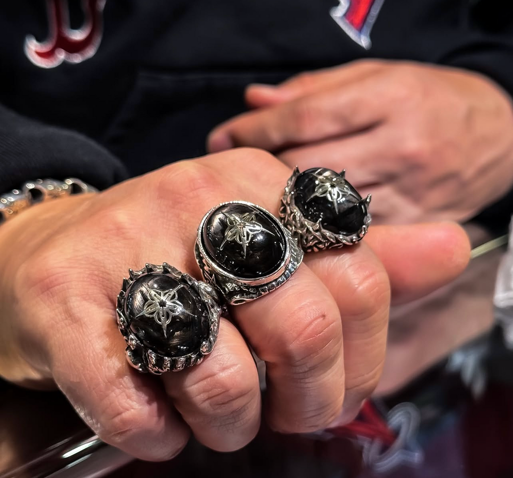 Cosmic Hypersthene 2025 Limited Edition Angel Heart Ring
