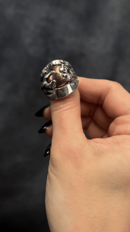 Bronze Broken Chain Ring