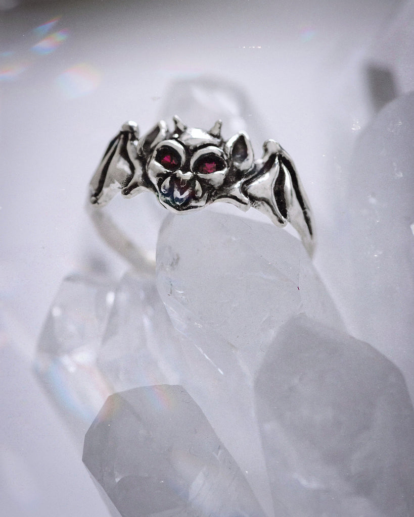 Amethyst Baby Gargoyle Ring