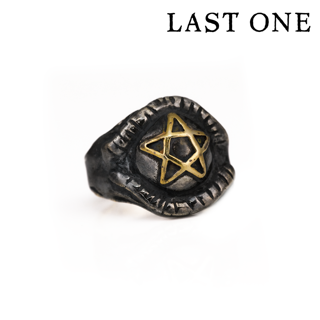 Size 8 Gold Shadow Pagan Ring
