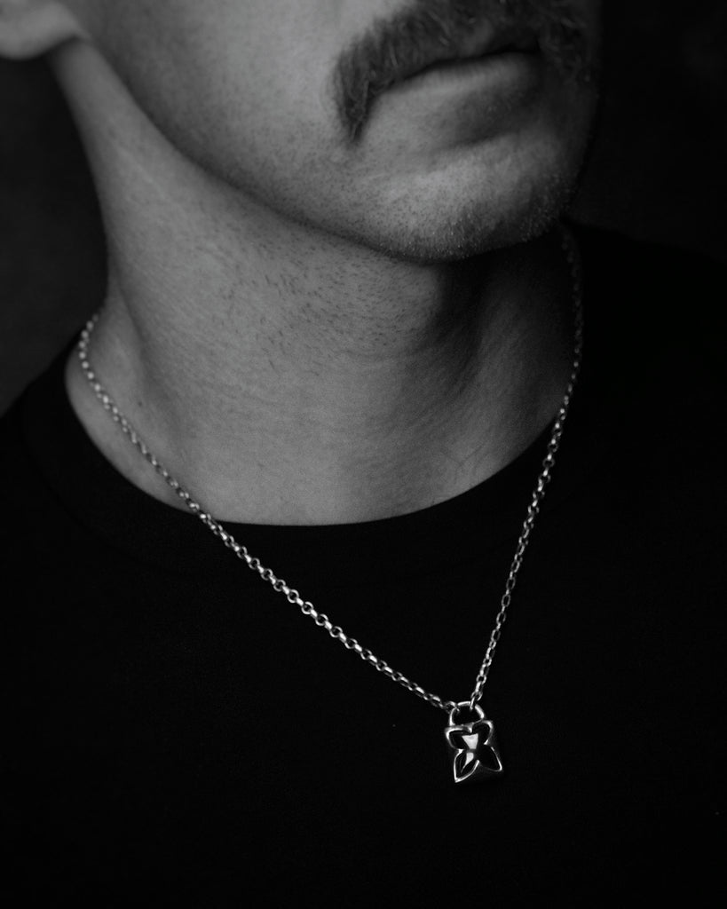 Hematite Medieval Padlock Necklace