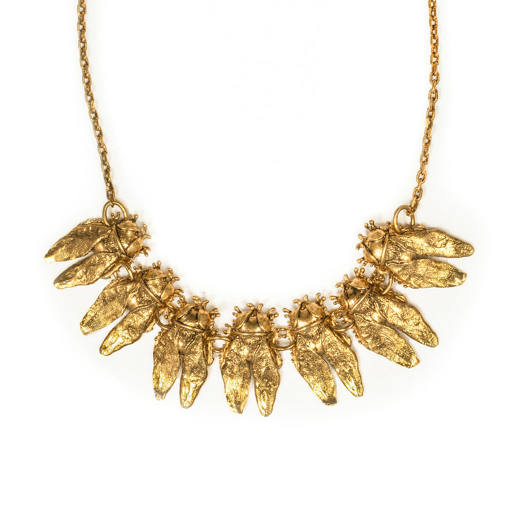Gold-plated Horsefly Necklace