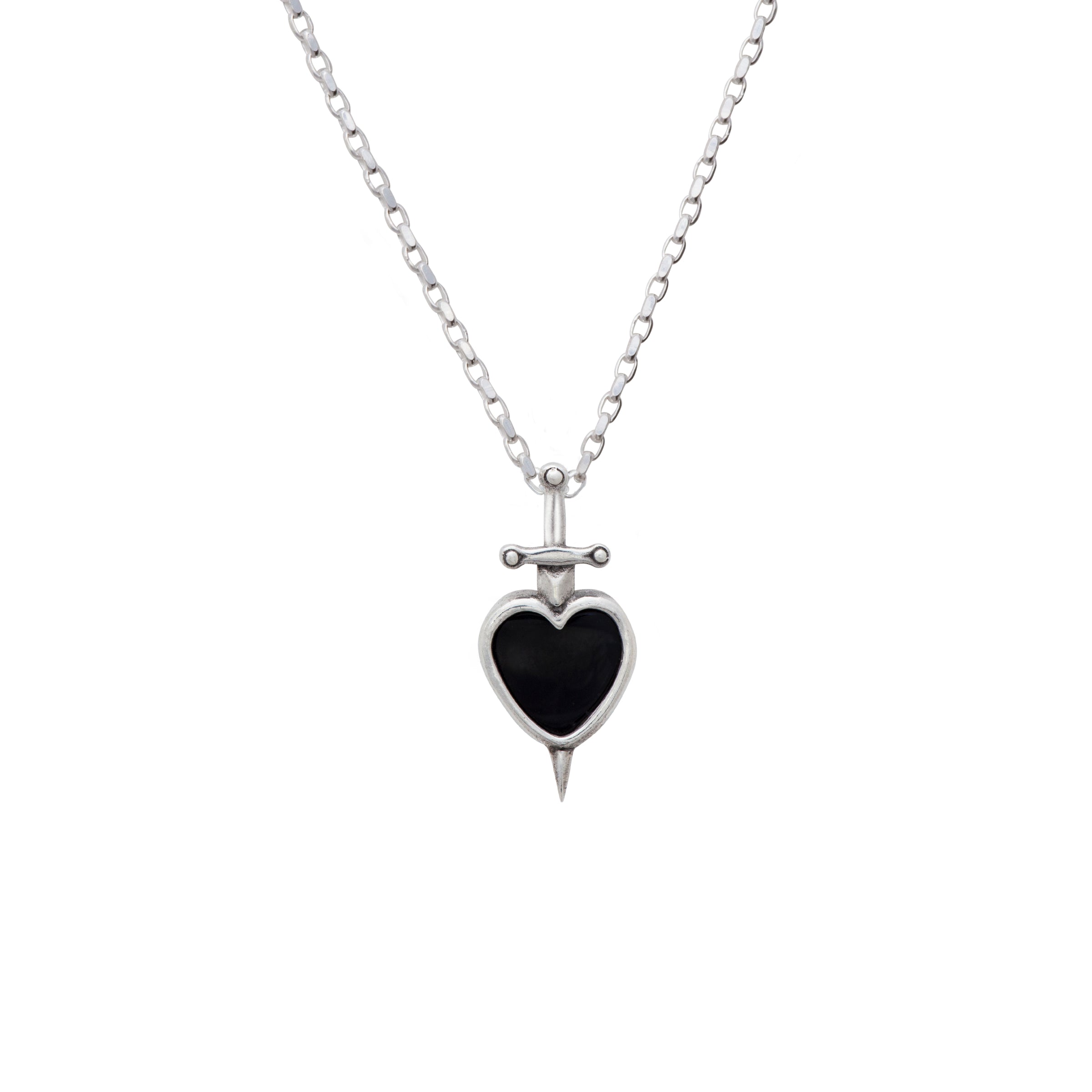 Alex and ani black heart necklace top