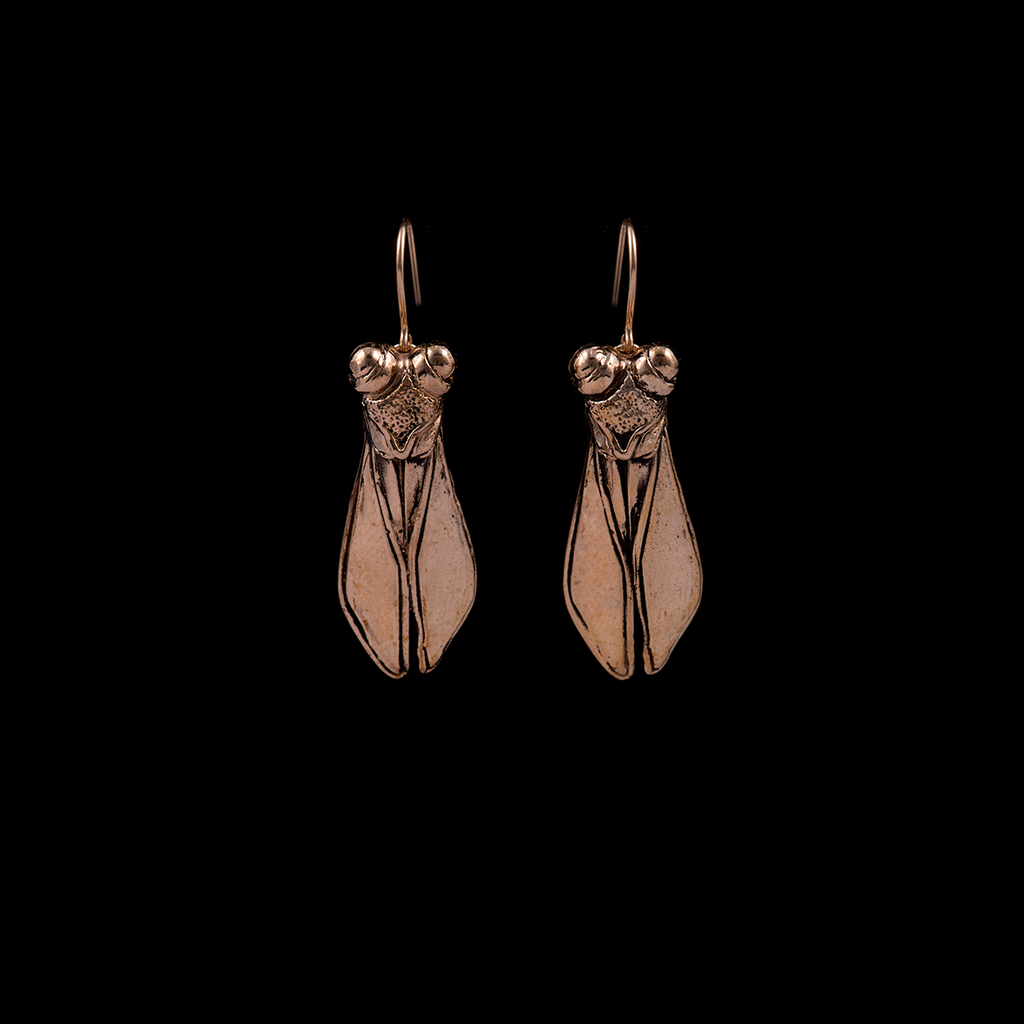 Bronze Cicada Earrings