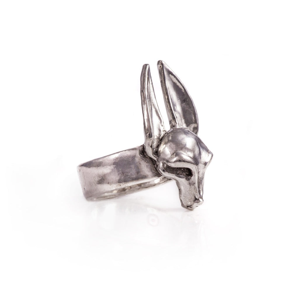 Gucci Anger Forest wolf head ring in silver | Gucci rings, Gucci, Wolf head