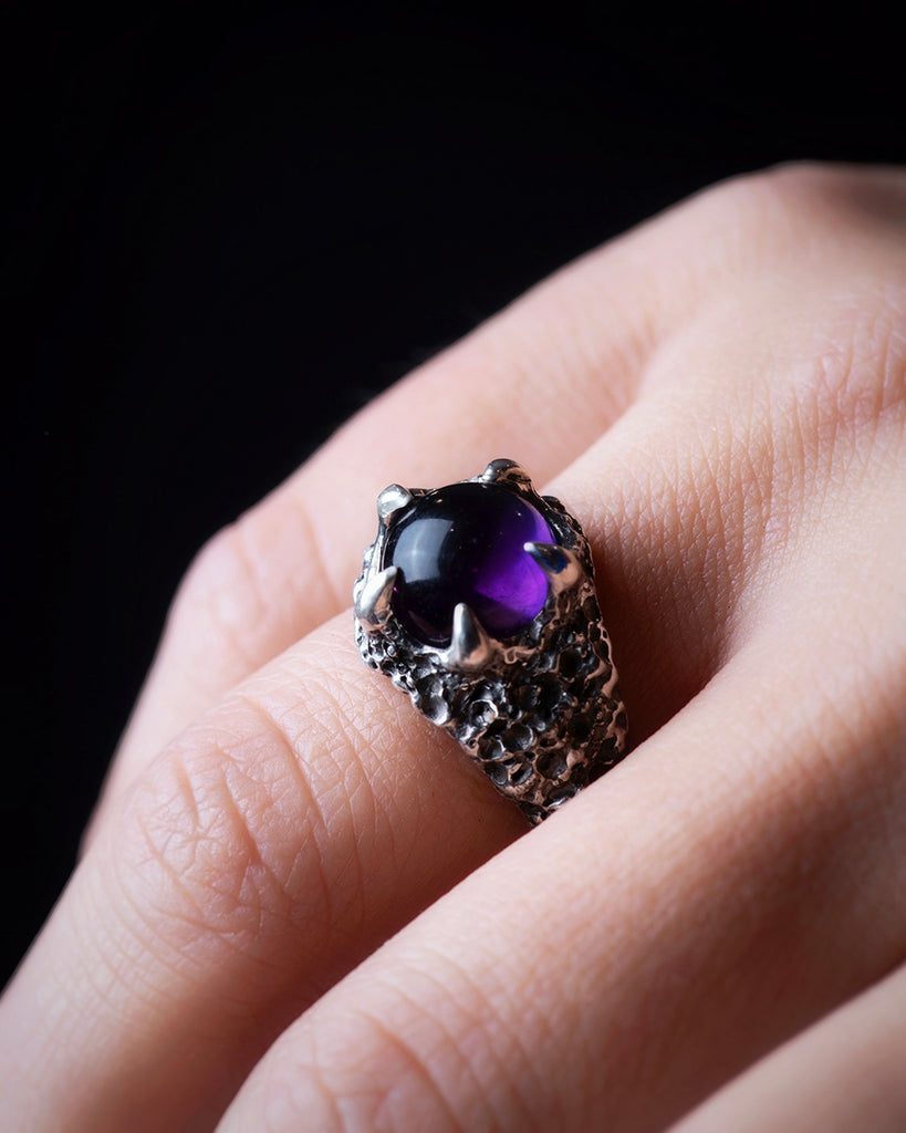 Moonstone Pentaclaw Ring