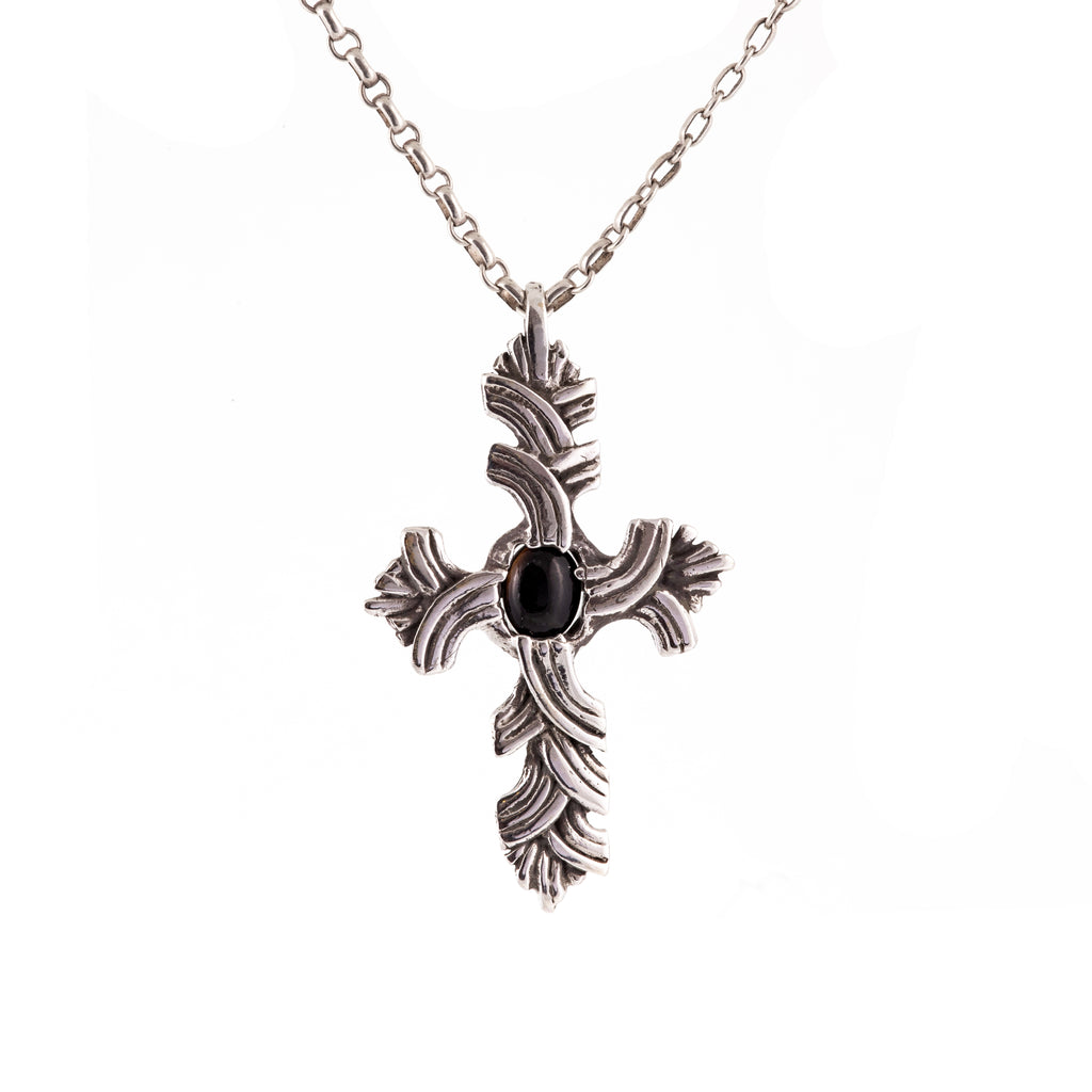 Black Onyx Brocade Cross