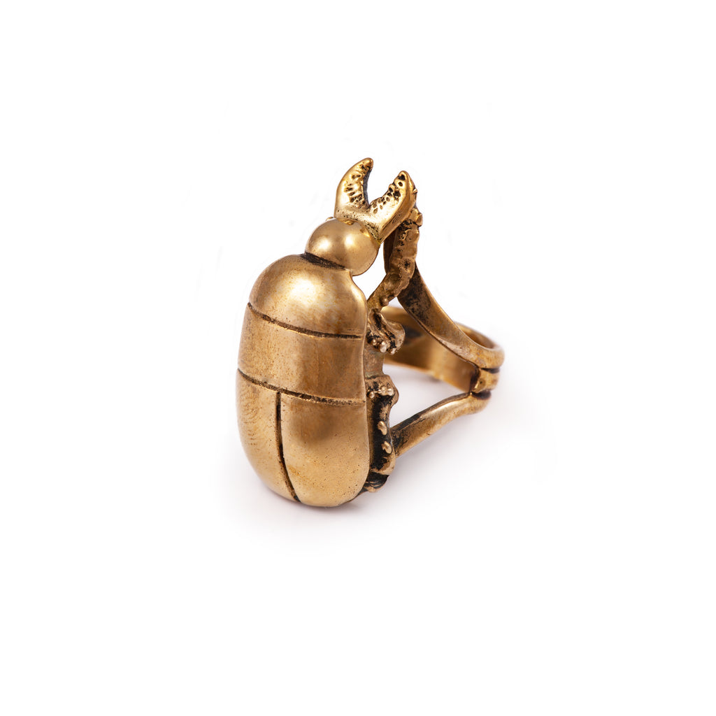Bibi van der Velden Scarab Fly Gold Ring – Bibi van der Velden | Fine  Jewellery