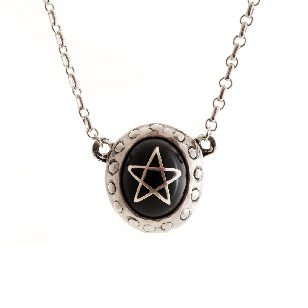 Black Devil Heart Necklace