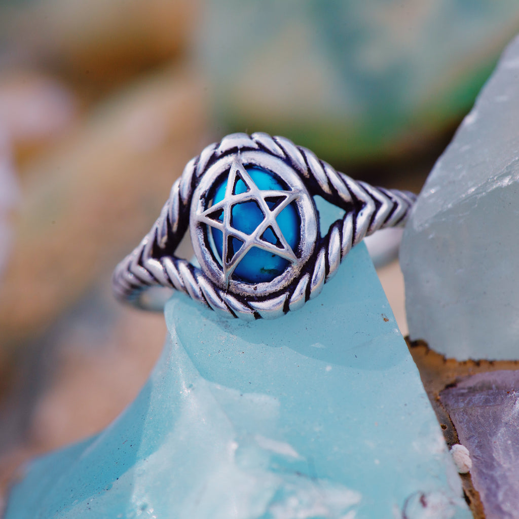 Black Onyx Silver Pagan Priestess Ring | Alex Streeter