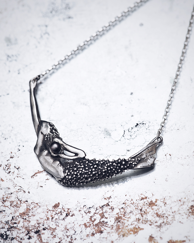Diving Mermaid Necklace