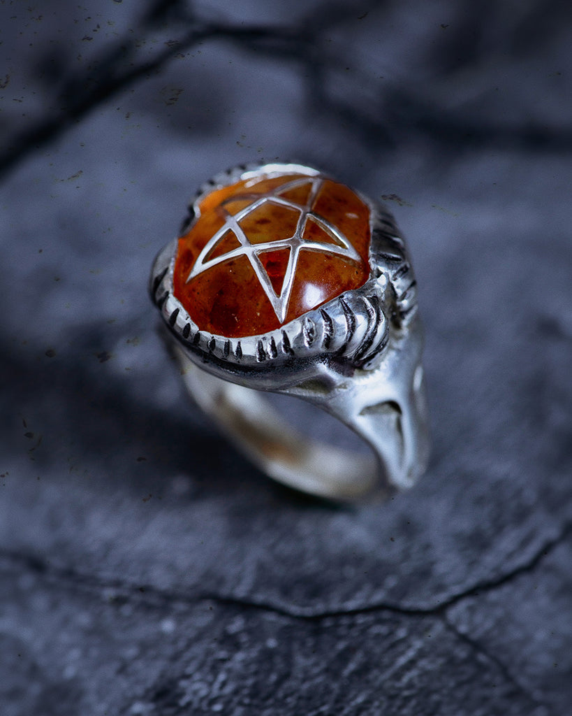 Original Amber Devil Heart Ring