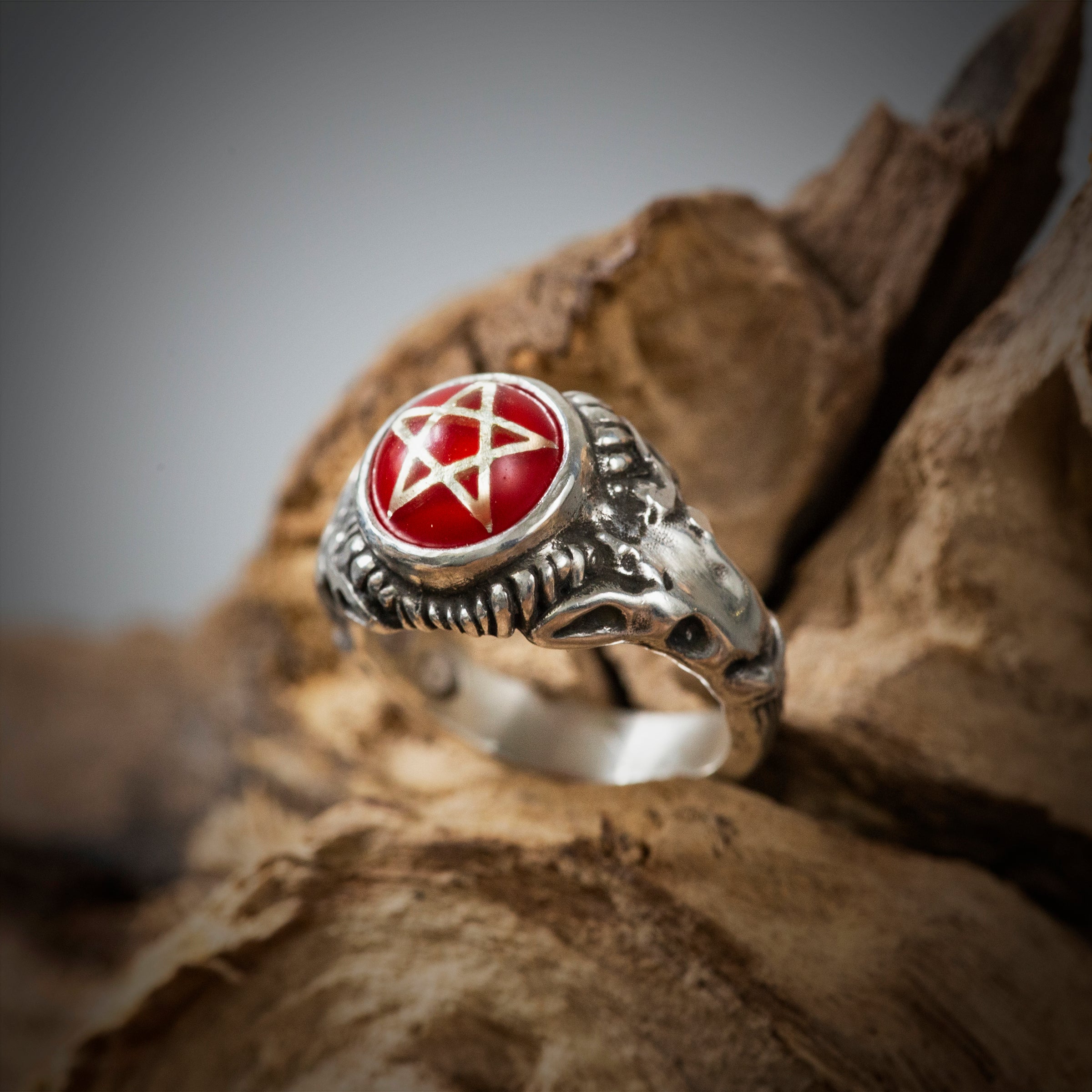 Ewaka Red Baby Devil Heart Ring US 7 by Alex Streeter