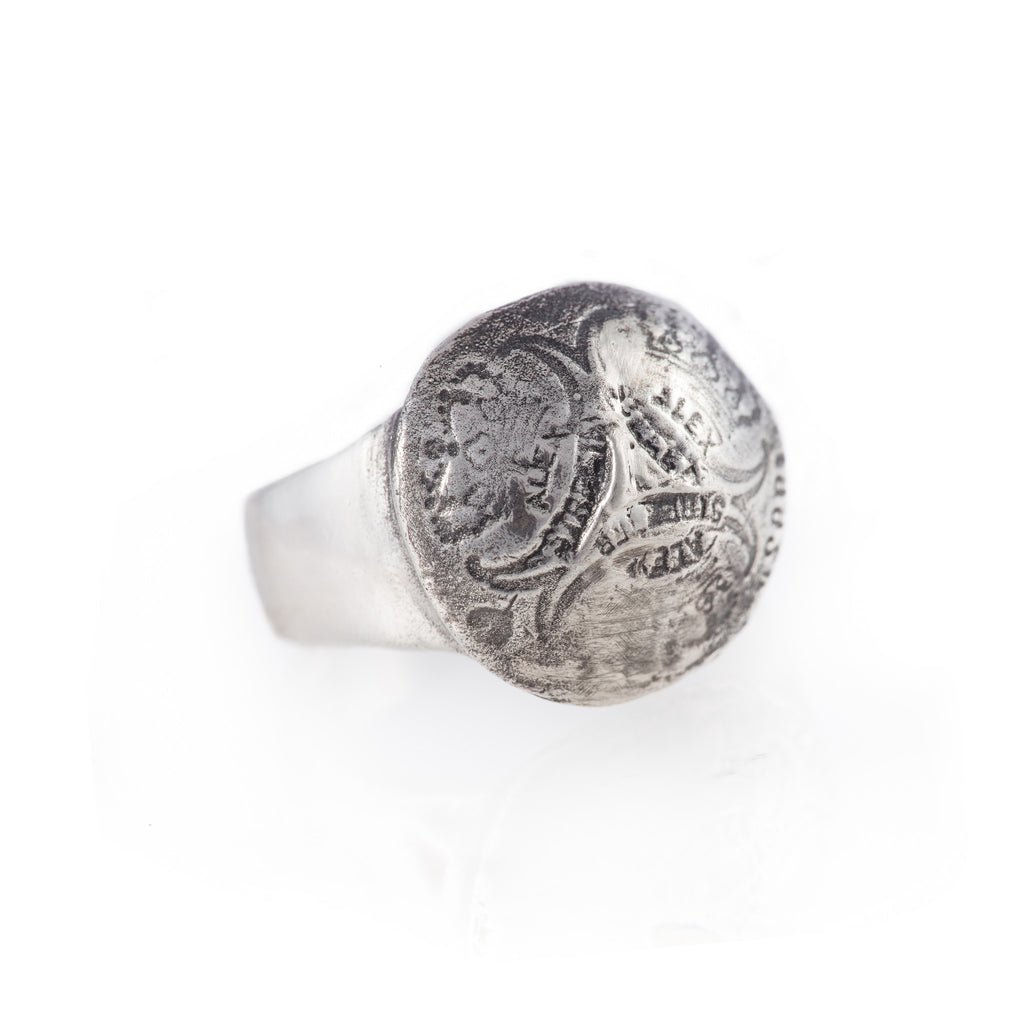 Stamped Coin Ring