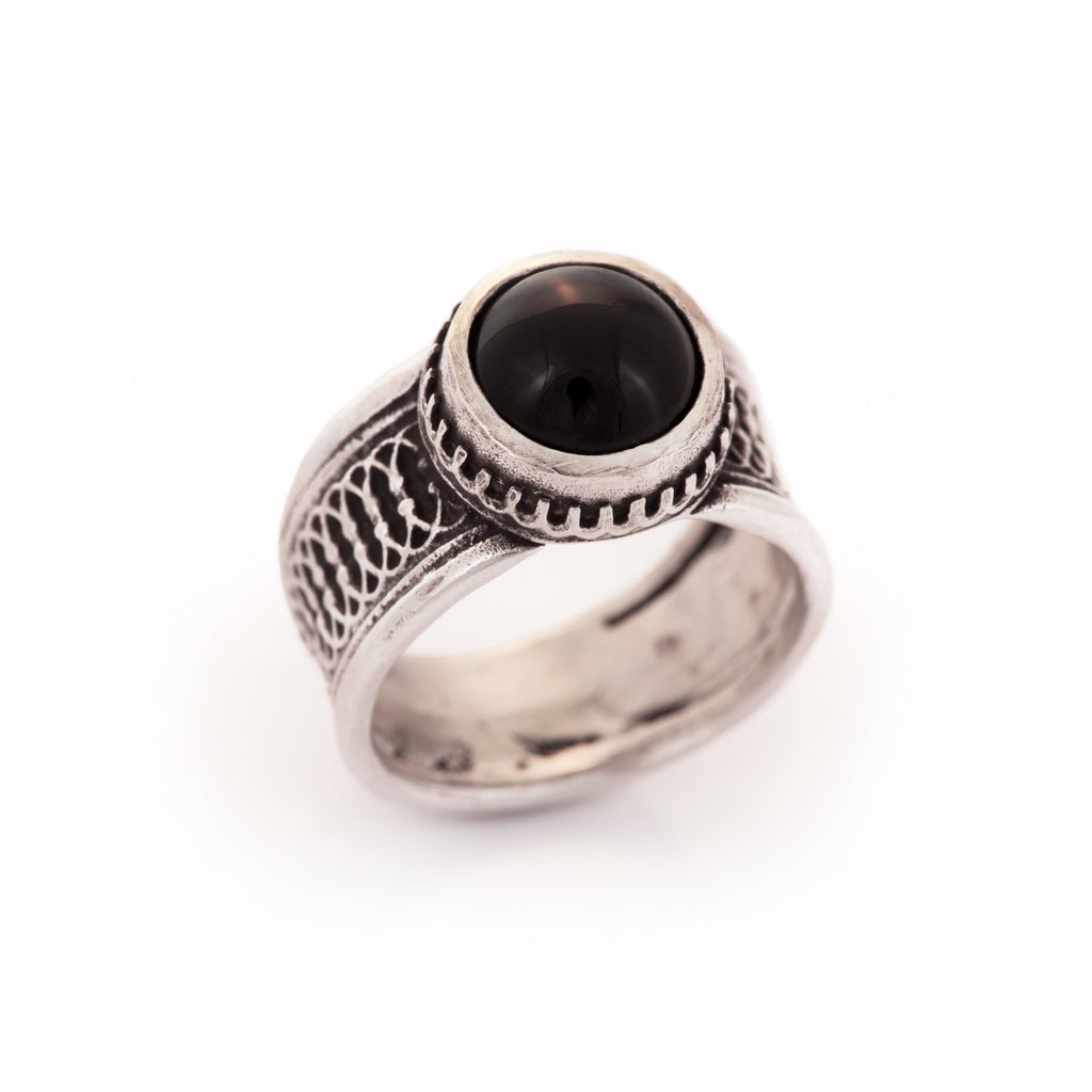 Black Onyx Eternal Orb Ring