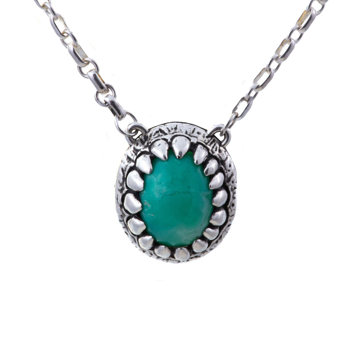 Chrysoprase Dragon Tooth Necklace Alex Streeter