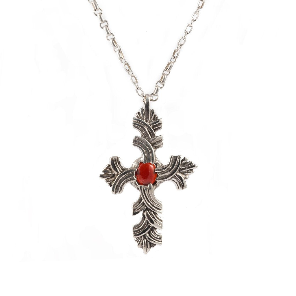 Carnelian Brocade Cross