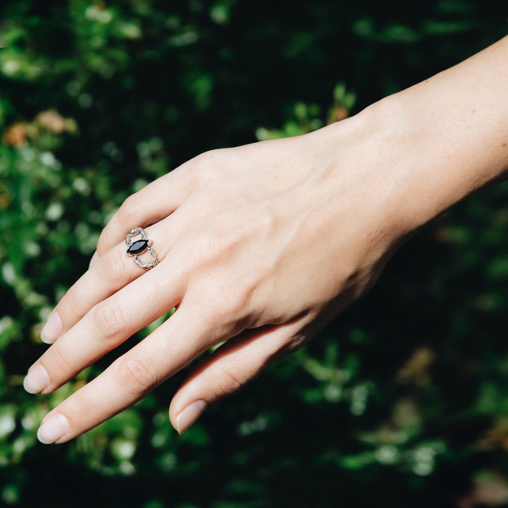 *RTS* Size 6, 8 Amethyst Marquise Scorpion Ring