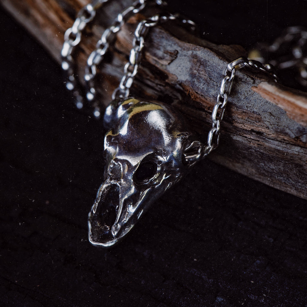 Silver Cow Skull Pendant