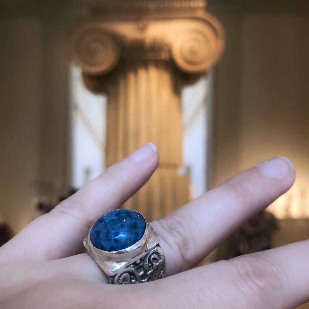 Lapis Lazuli Ionic Column Ring
