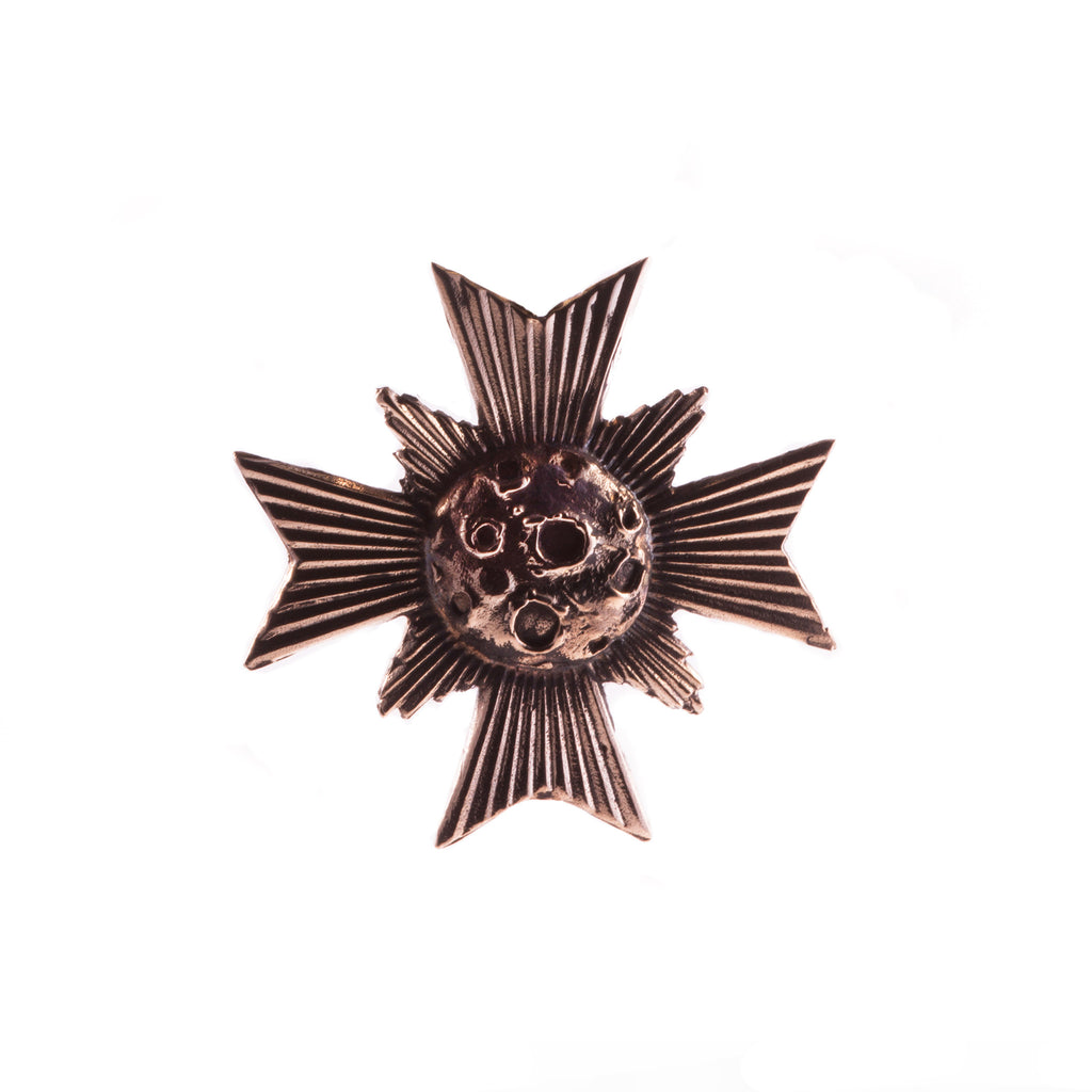 Bronze Cosmic Medallion Lapel Pin